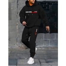 Bellanova Erkek Rahat Geometrik Desenli Örgü Eşofman