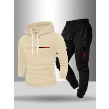 Bellanova Erkekler Için Spor Iki Parçalı Kapüşonlu Sweatshirt ve Pantolon Takımı