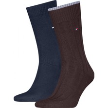 Tommy Hilfiger Th Men Sock 2p Struc Erkek Kahverengi Çorap - S701236317