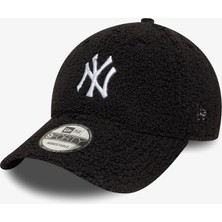 New Era New York Yankees Unisex Siyah Winter Borg Şapka Yumuşak Astar ile Soğuk Günler İçin