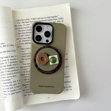 Lama Case Apple iPhone 17 Pro Max Kılıf Magsafe Uyumlu Çiçekli Tutacaklı Kılıf