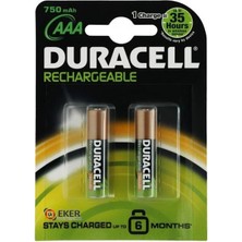 Duracell Şarjedilebilir Ince Kalem Pil 2'li Aaa 750 Mah
