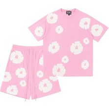 Bellanova Valırae Denim Oversize Asphalt Spotted Tişört Takim