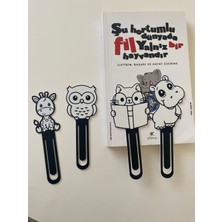 Todekora Sevimli Dostlar Kitap Ayracı 4’lü Set-Sert Plastik-Okuma Köşesi-Hediyelik