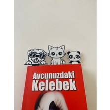 Todekora Sevimli Dostlar Figürlü Kitap Ayracı 3’lü Set Renkli Sert Plastik Hediyelik