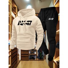 Bellanova AK47 Baskılı Kapüşonlu ve Eşofman Altı Takımı