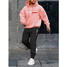 Bellanova Erkek Rahat Geometrik Desenli Örgü Eşofman