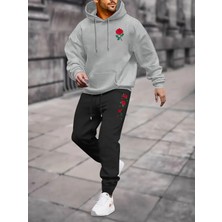 Bellanova Erkekler Için Spor Iki Parçalı Kapüşonlu Sweatshirt ve Pantolon Takımı