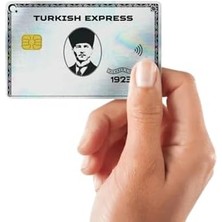 Storemax Turkısh Express Kart Kaplama Hologramlı Kart Etiketi (Yüksek Kaliteli Baskı)