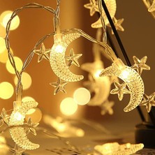 Aylis Ay Yıldız Tasarımlı 20 LED USB Aydınlatma