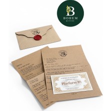 Bohem Kutusu Hogwarts Büyücülük Okulu Kabul Mektubu