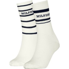 Tommy Hilfiger Th Women Sock 2p Hılfıger Kadın Mavi Çorap - S701236457