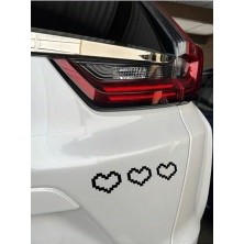 Storemax Kalp Desenli Araba Oto