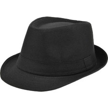 Nevamel Çocuk Boy Siyah Kumaş Fötr Şapka Gösteri Şapkası Michael Jackson Şapkası 54 No