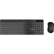 BAYÇAĞRI Everest KM-730 Siyah Kablosuz Q Multimedia Klavye + Mouse Set