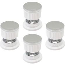 Akat Luno Ile Uyumlu Düğme 4 Lü Takımı Ankastre Set Üstü Ocak Düğmesi Beyaz Yaylı Görselle Eşleştiriniz