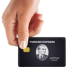 Storemax Turkısh Express Black Kart Kaplama Kart Etiketi (Yüksek Kaliteli Baskı)