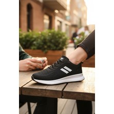 Enoch Erkek Spor Ayakkabı Gri Sneaker Çift Şeritli Hafif Koşu ve Yürüyüş Modeli