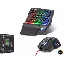 BAYÇAĞRI Novator G506 Ledli Oyuncu Klavye & 7 Tuşlu 5000DPI Mouse Set