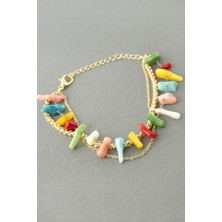 Makay Boncuk Zincir Boncuk Bileklik