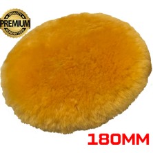 Jo Moyner Yün Polisaj Pedi/keçesi-Çizik GIDERICI-180MM-KUZU Postu Araç Pasta Cila Keçesi Anti Heat Teknolojisi