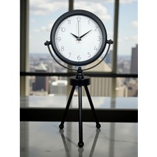Zentime Black Classic Dekoratif Üç Ayaklı Masa Saati