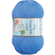 Nako Hoşgeldin Soft (5 Adet) 1254 Mavi Renk El Örgü Ipliği