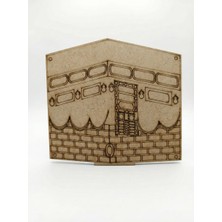 Tahtagurusu Boyanabilir Ham Mdf Kabe - Çocuklar Için Dini Etkinlik Materyali - Ahşap Boyama Objesi