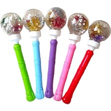 abnturk 30 cm Oyuncak 1 Adet Pıllı Işıklı Sopa Küre Eğlençeli Çocuk Oyuncak