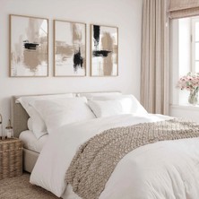 Pam Studio Bej Soyut Poster Seti 3’lü | Minimal Modern Duvar Tablosu | Abstract Dekor |