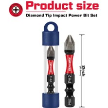 Geinxurn Profesyonel 50MM Ph2 Elmas Kafalı Vidalama Ucu