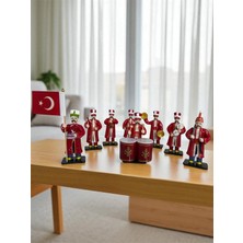 Figürart El Yapımı Minyatür Mehter Takımı Biblo Seti – Osmanlı ve Tarihi Temalı Dekoratif Hediyelik