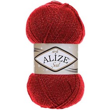 Alize Şalsim (5 Adet) 56 Kırmızı Renk El Örgü Ipliği