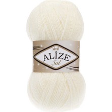Alize Şal Sim (5 Adet) 62 Krem Rengi El Örgü Ipliği