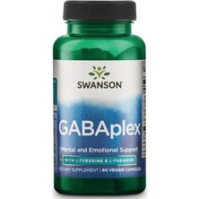 Swanson Gabaplex (Özelsporcugıdaları) With L-Tyrosine & L-Theanine 755MG 60 Veg Capsul.abd Menşei.42.