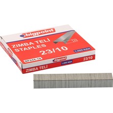 Bigpoint Zımba Teli No:23/10 Metal Renk 10 Adet 1000 Adet Kutuda Zımbalama İçin Uyumlu