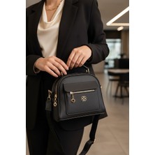 Sun Empire Stg Kadın Kumaş Uzun Askılı Omuz ve El Çantası Siyah