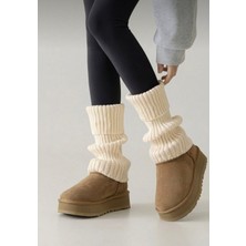 Orijinal Premium Akrilik Örgü Leg Warmer Kışlık Özel Tasarım Sıcak Tutan Bacak & Ayak Isıtıcı Tozluk