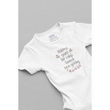 Overoz Halama Güzel Bir Rakip Lazımdı Ben Geldim Baskılı Bebek Body Zıbın 5908-HALA