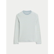 Marks & Spencer Pamuklu Uzun Kollu T-Shirt