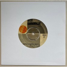 AS Plak Neşe Karaböcek Eşsiz Sevgilim Benim - Geri Dönülmez Yoldayım 45 Lik Plak (Orijinal Dönem Baskı)