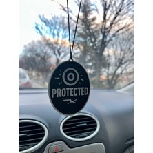 Serüven Dikiz Aynası Süsü – Protected! Korunan! - Çift Yönlü 3D Baskı, Plastik, Cam Çizmez