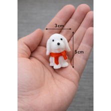  beyaz köpek  teraryum sukulent diorama minyatür sahne dekoru