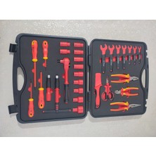 Izoleli Lolma Tornavida  Setipense Seti 1000 Volt Yüksek Gerilim Elektirikçi 30 Parça