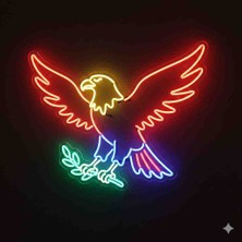 Kamer Neon LED Işıklı Kartal