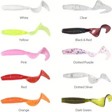 Tunalar Tarım 10 x 4 cm Gerçekçi Kıvrımlı Kuyruklu Balık Suni Yem Olta Yemi