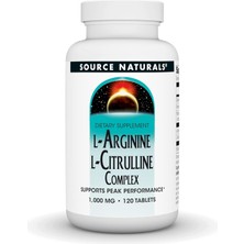 Source Naturals L-Arginine L-Citrulline Nitric Oxide Complex 120 Tablet