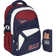 Rky Serenity Relaxion Çok Cepli Sırt Çantası Kalemlikli Peluş Aksesuarlı Okul Seti