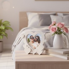 Olafigo Estetik Kalp Fotoğraf Çerçevesi - Modern Masaüstü Dekoratif Resim Çerçevesi