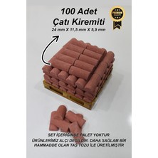 Black-One Minyatür Inşaat Çatı Kiremiti 100 Adet 1/16 Ölçek Çatı Kiremiti, Diorama